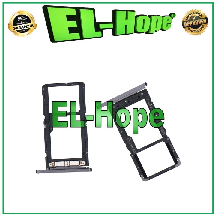 SLOT CARRIAGE SIM CARD COMPARTMENT MICRO SD FOR LENOVO TAB M10 FHD PLUS TB-X606 BLACK