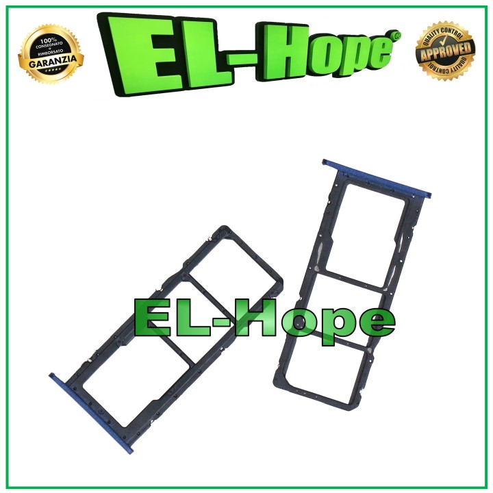 SLOT CART COMPARTMENT NANO SIM SD CARD HUAWEI HONOR 8A JAT-LX1 LX2 LX3 L29 BLUE