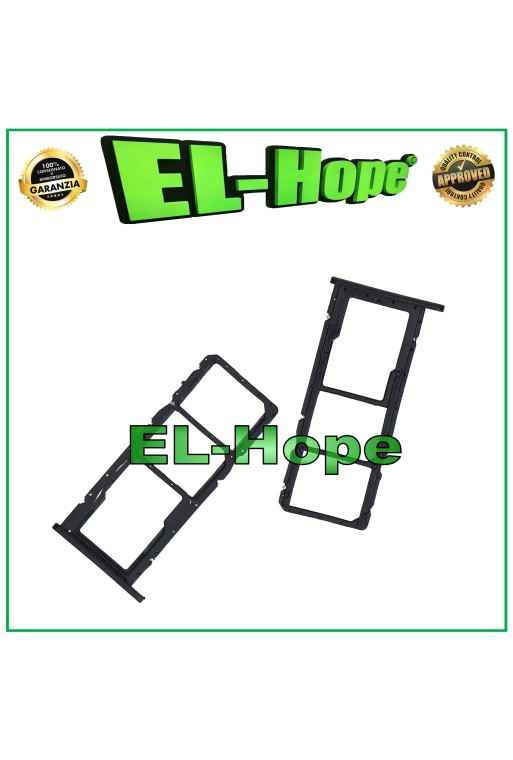 SLOT CART COMPARTMENT NANO SIM SD CARD HUAWEI HONOR 8A JAT-LX1 LX2 LX3 L29 BLACK