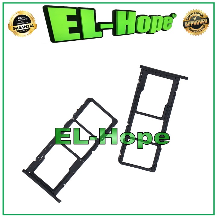 SLOT CART COMPARTMENT NANO SIM SD CARD HUAWEI HONOR 8A JAT-LX1 LX2 LX3 L29 BLACK