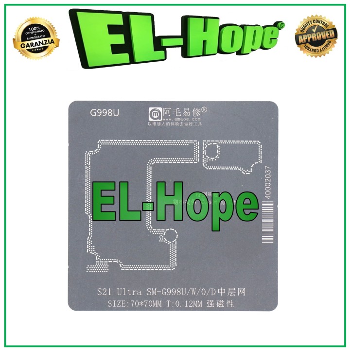 STENCIL REBALLING LAYER MOTHERBOARD FOR SAMSUNG GALAXY S21 ULTRA 5G SM-G998 U