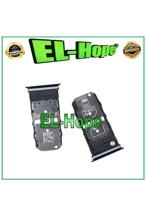 SLOT CARRIAGE SIM CARD COMPARTMENT MICRO SD FOR MOTOROLA MOTO EDGE 5G XT2063 BLACK