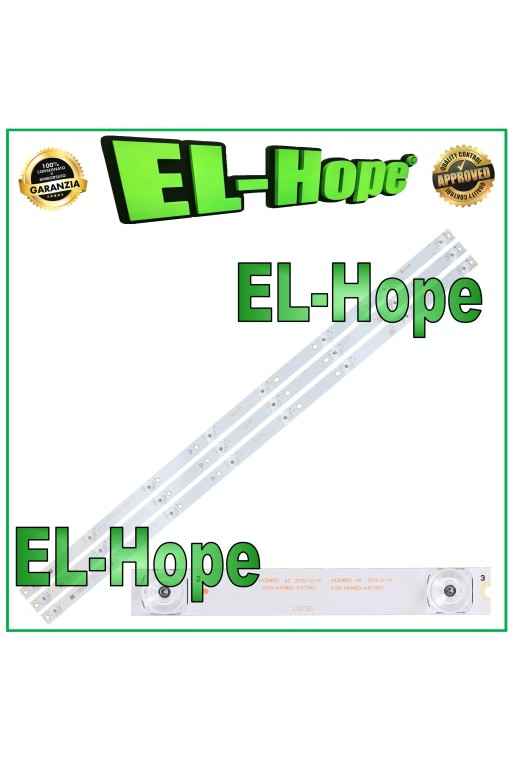KIT OF 3 8 LED STRIP BARS FOR 43 PHILIPS TV 4708-K43WDD-A3117N01 K430WDD1 A3 A4