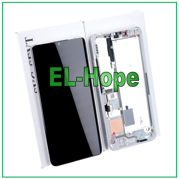 ORIGINAL FRAME LCD DISPLAY XIAOMI Mi NOTE 10 /10 Pro TOUCH SCREEN WHITE SILVER