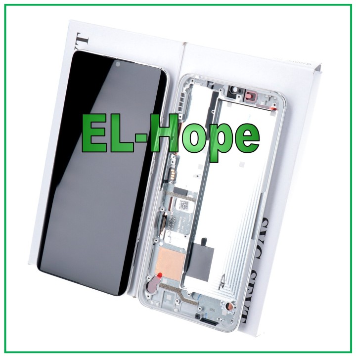ORIGINAL FRAME LCD DISPLAY XIAOMI Mi NOTE 10 /10 Pro TOUCH SCREEN WHITE SILVER