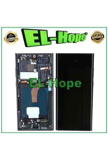 OLED LCD DISPLAY + TOUCH FRAME FOR SAMSUNG GALAXY S22 ULTRA 2022 SM-S908 BLACK