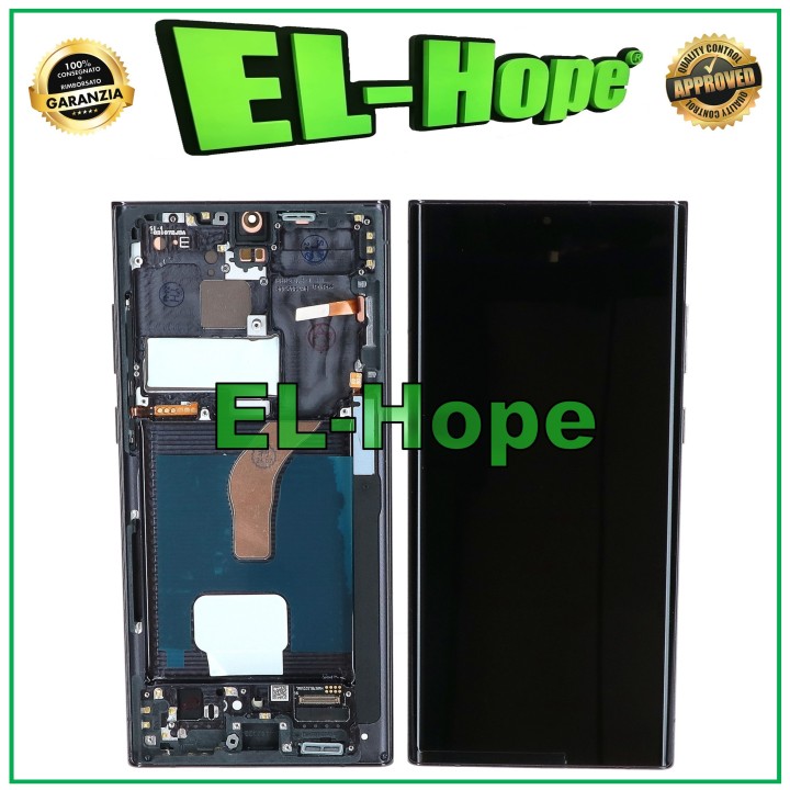 OLED LCD DISPLAY + TOUCH FRAME FOR SAMSUNG GALAXY S22 ULTRA 2022 SM-S908 BLACK