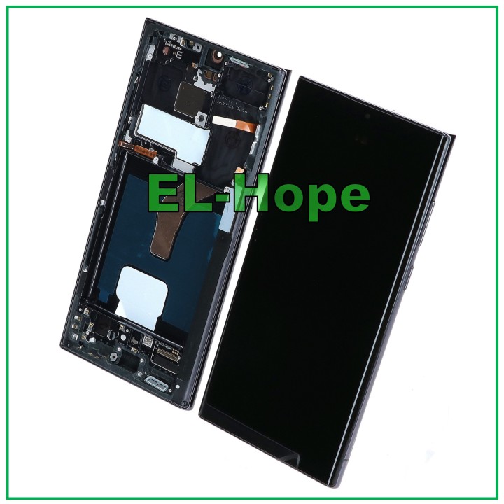 OLED LCD DISPLAY + TOUCH FRAME FOR SAMSUNG GALAXY S22 ULTRA 2022 SM-S908 BLACK