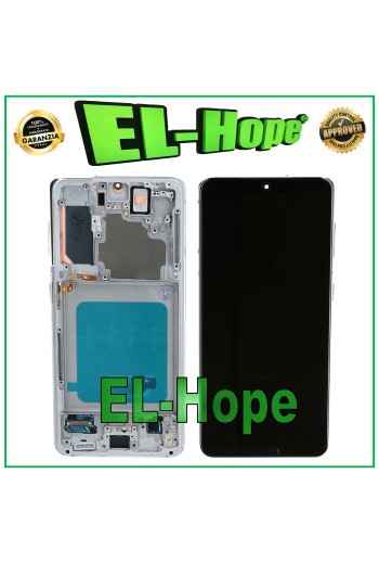OLED FRAME LCD DISPLAY FOR SAMSUNG GALAXY S21 SM-G991 TOUCH SCREEN WHITE GLASS