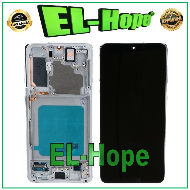 OLED FRAME LCD DISPLAY FOR SAMSUNG GALAXY S21 SM-G991 TOUCH SCREEN WHITE GLASS