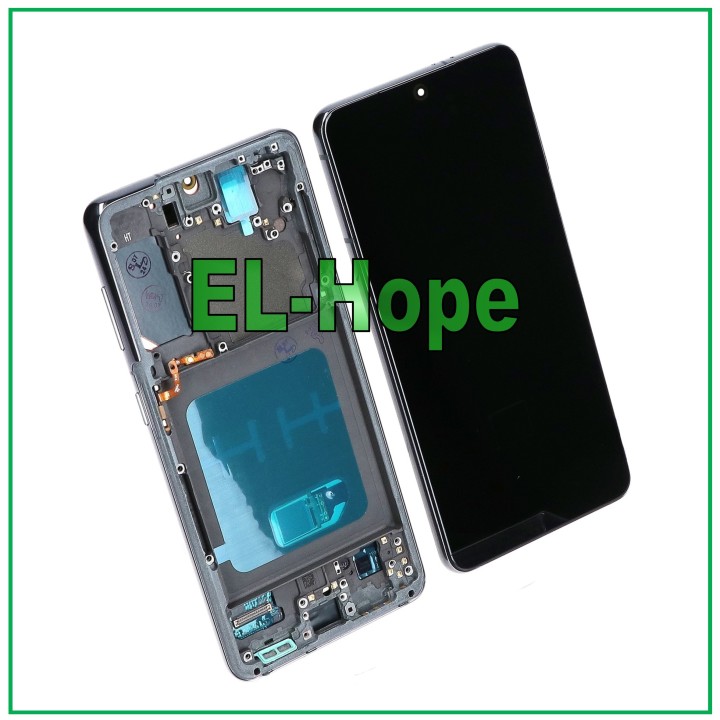OLED FRAME LCD DISPLAY FOR SAMSUNG GALAXY S21 SM-G991 TOUCH SCREEN BLACK GLASS