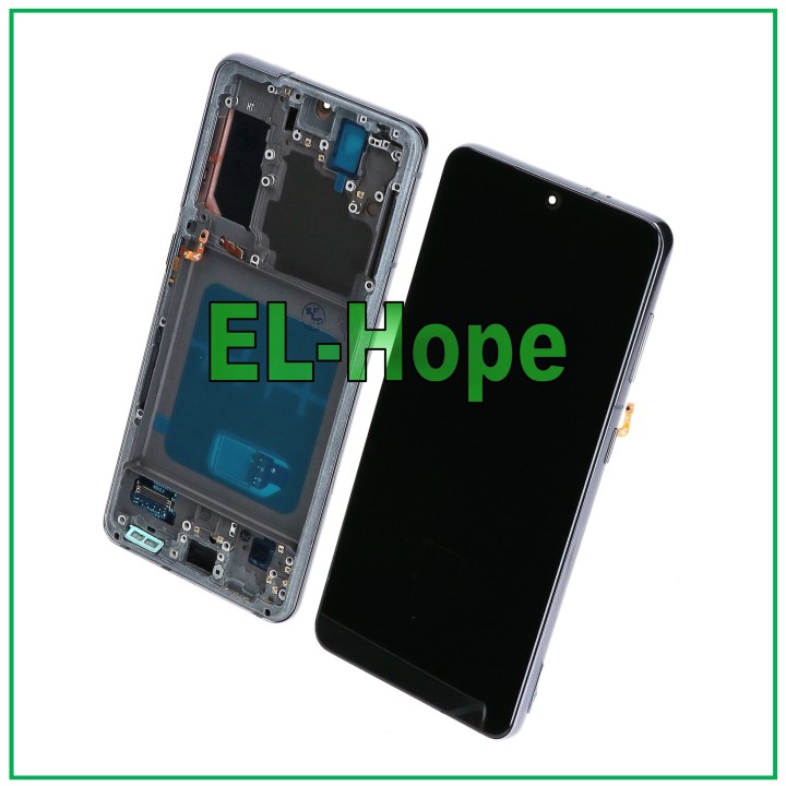 OLED FRAME LCD DISPLAY FOR SAMSUNG GALAXY S21 SM-G991 TOUCH SCREEN BLACK GLASS