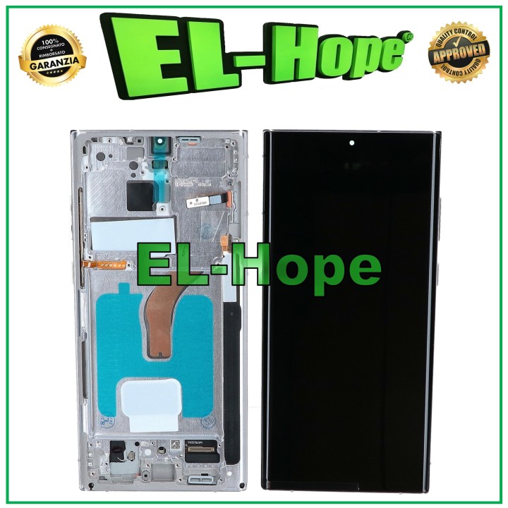 OLED LCD DISPLAY + FRAME TOUCH FOR SAMSUNG GALAXY S22 ULTRA 2022 SM-S908 WHITE