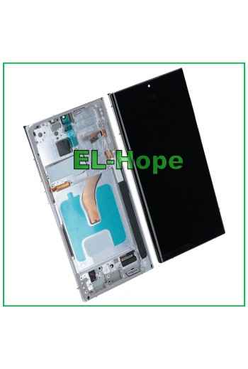 OLED LCD DISPLAY + FRAME TOUCH FOR SAMSUNG GALAXY S22 ULTRA 2022 SM-S908 WHITE
