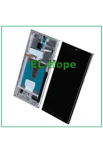 OLED LCD DISPLAY + FRAME TOUCH FOR SAMSUNG GALAXY S22 ULTRA 2022 SM-S908 WHITE