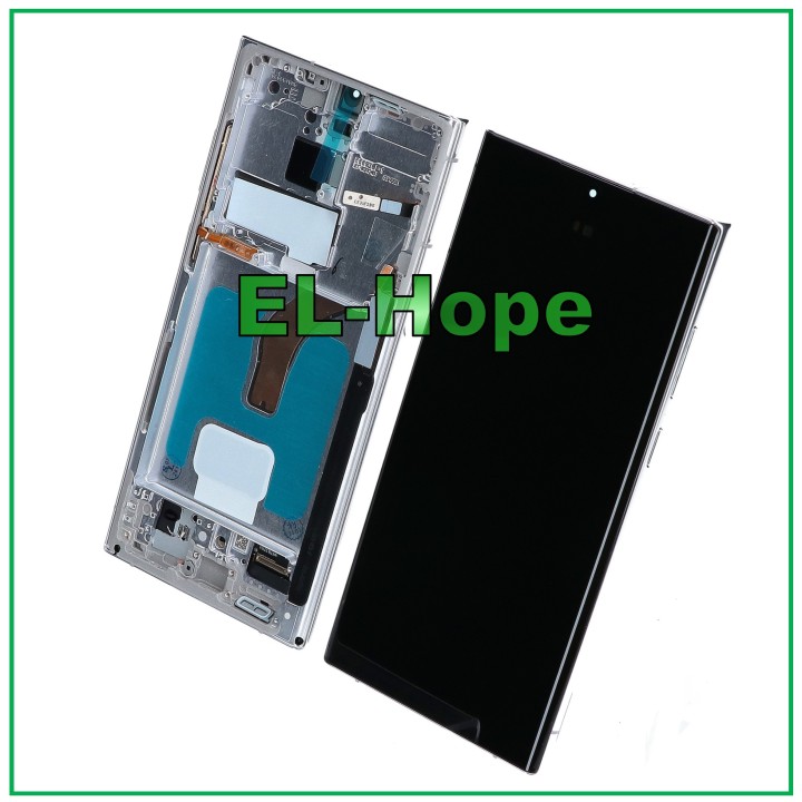 OLED LCD DISPLAY + FRAME TOUCH FOR SAMSUNG GALAXY S22 ULTRA 2022 SM-S908 WHITE