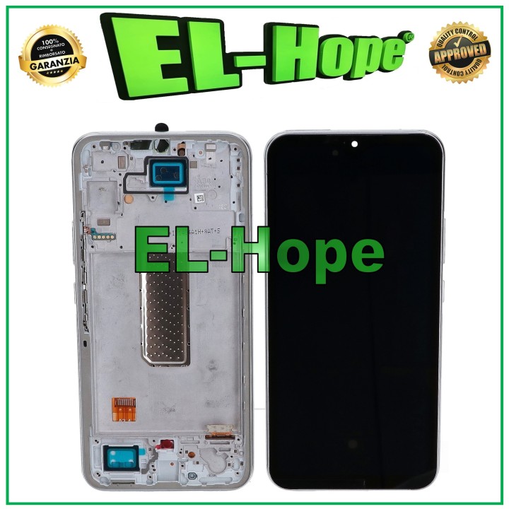 OLED LCD DISPLAY + FRAME FOR SAMSUNG GALAXY A34 5G SM-A346B TOUCH SCREEN SILVER