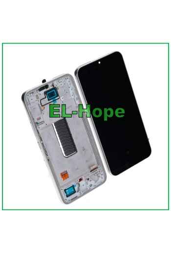 OLED LCD DISPLAY + FRAME FOR SAMSUNG GALAXY A34 5G SM-A346B TOUCH SCREEN SILVER