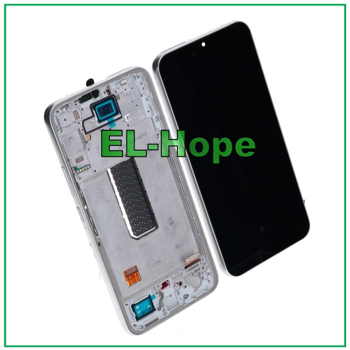 OLED LCD DISPLAY + FRAME FOR SAMSUNG GALAXY A34 5G SM-A346B TOUCH SCREEN SILVER