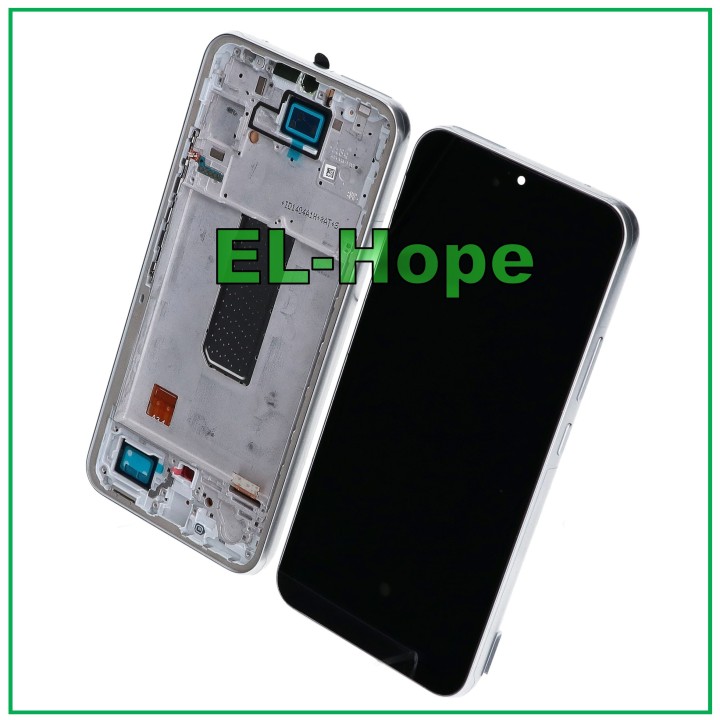 OLED LCD DISPLAY + FRAME FOR SAMSUNG GALAXY A34 5G SM-A346B TOUCH SCREEN SILVER