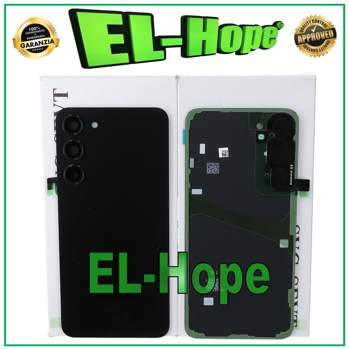 ORIGINAL SAMSUNG GALAXY S23 PLUS SM-S916 BATTERY COVER BLACK GLASS BODY