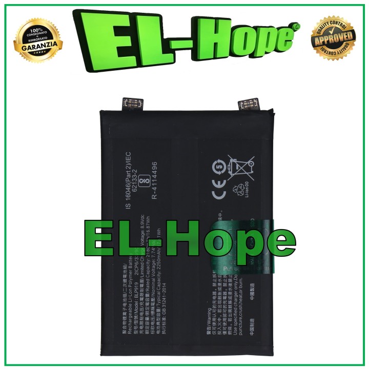 BATTERY BLP919 FOR OPPO REALME GT NEO 3 150W 4500 mAh EQUAL TO ORIGINAL