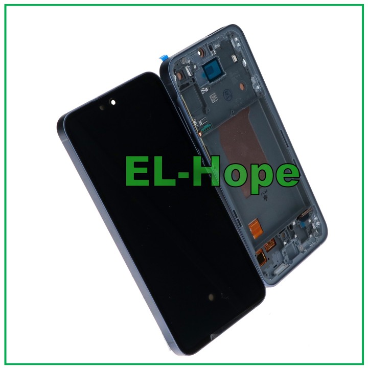OLED LCD DISPLAY FRAME FOR SAMSUNG GALAXY A55 5G SM-A556 A556B TOUCH SCREEN BLACK