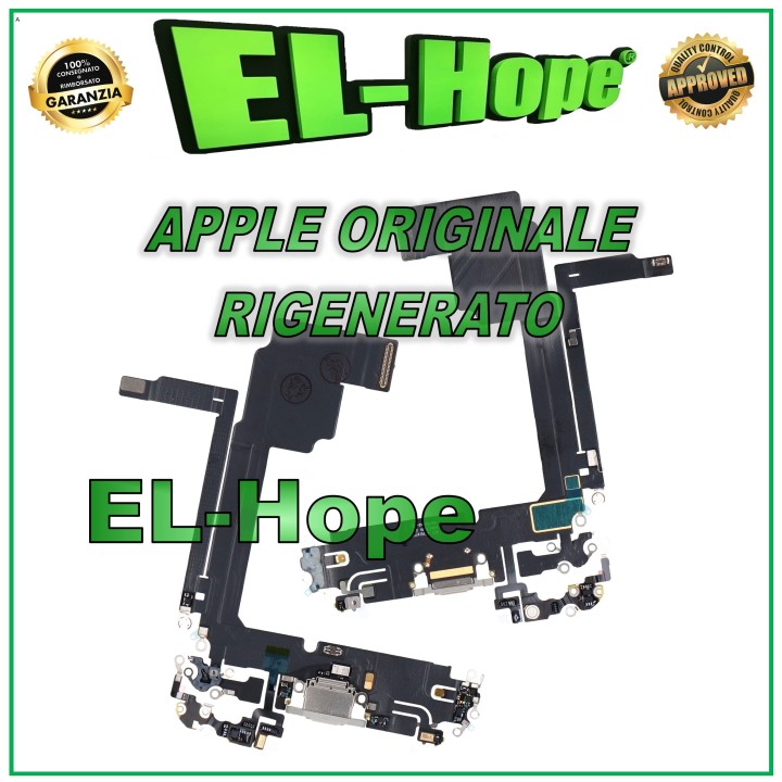 ORIGINAL APPLE IPHONE 15 PRO MAX WHITE REFURBISHED CHARGING CONNECTOR FLAT