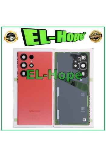 BATTERY COVER BODY COVER ORIGINAL SAMSUNG GALAXY S23 ULTRA SM-S918 RED