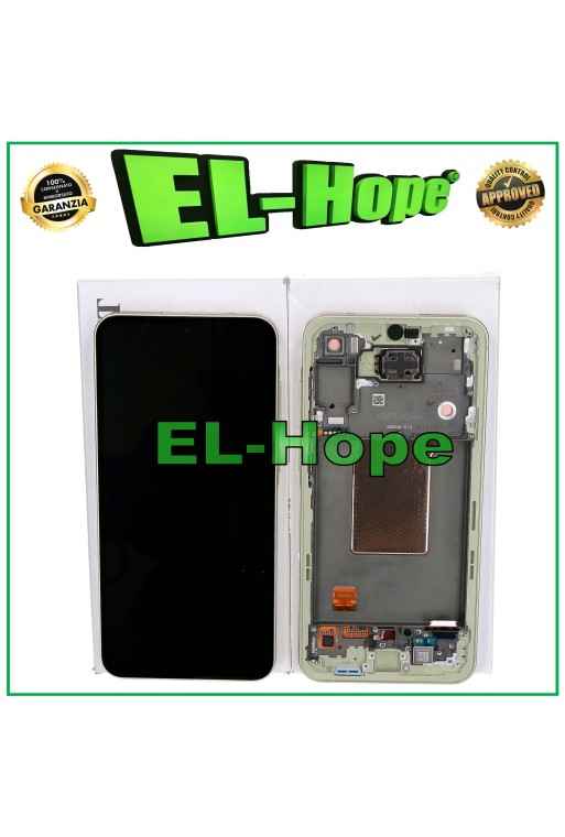ORIGINAL OLED LCD TOUCH DISPLAY SAMSUNG GALAXY A55 5G 2024 SM-A556 YELLOW FRAME