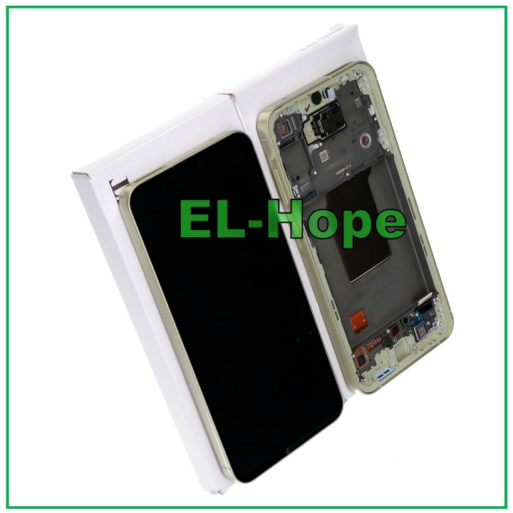 ORIGINAL LCD TOUCH DISPLAY SAMSUNG A55 5G 2024 SM-A556 FRAME YELLOW GH82-34305D