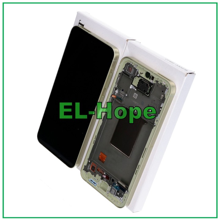 ORIGINAL LCD TOUCH DISPLAY SAMSUNG A55 5G 2024 SM-A556 FRAME YELLOW GH82-34305D