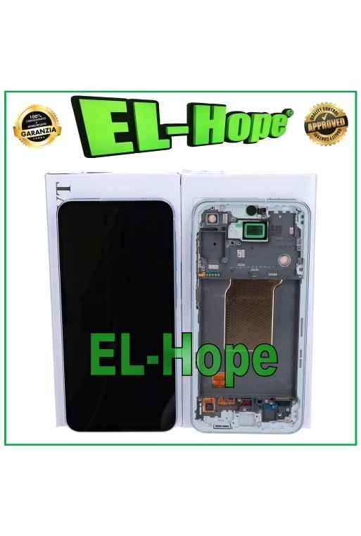 ORIGINAL OLED LCD TOUCH DISPLAY SAMSUNG GALAXY A55 5G 2024 SM-A556 BLUE FRAME