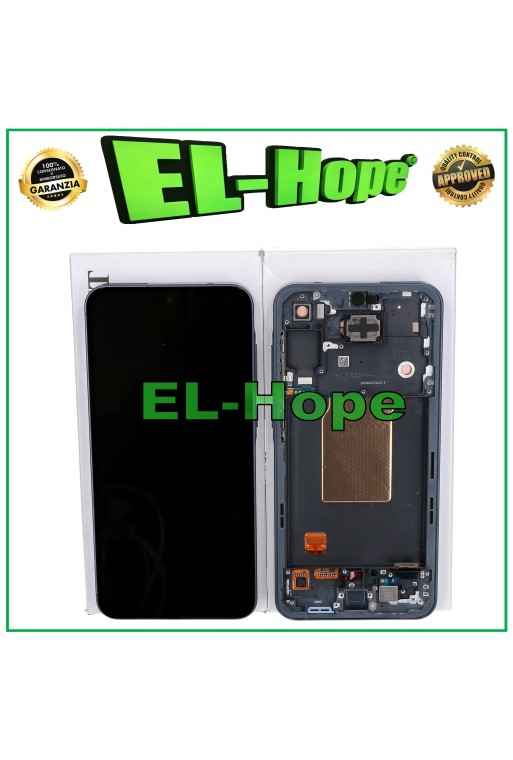 ORIGINAL OLED TOUCH DISPLAY SAMSUNG GALAXY A55 5G 2024 SM-A556 FRAME BLACK NAVY