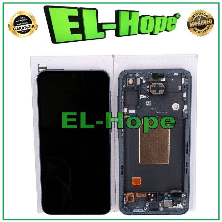 ORIGINAL TOUCH DISPLAY SAMSUNG A55 5G 2024 SM-A556 FRAME BLACK NAVY GH82-34305A