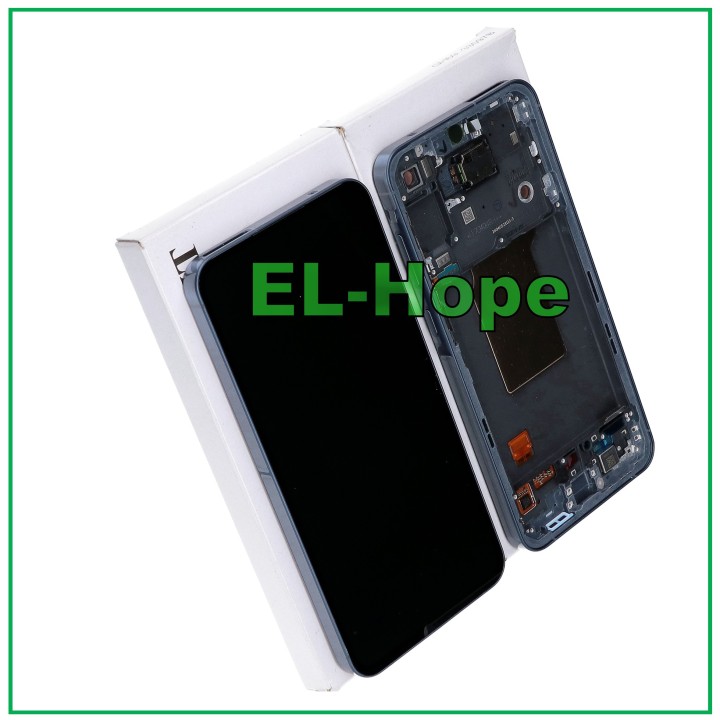 ORIGINAL TOUCH DISPLAY SAMSUNG A55 5G 2024 SM-A556 FRAME BLACK NAVY GH82-34305A