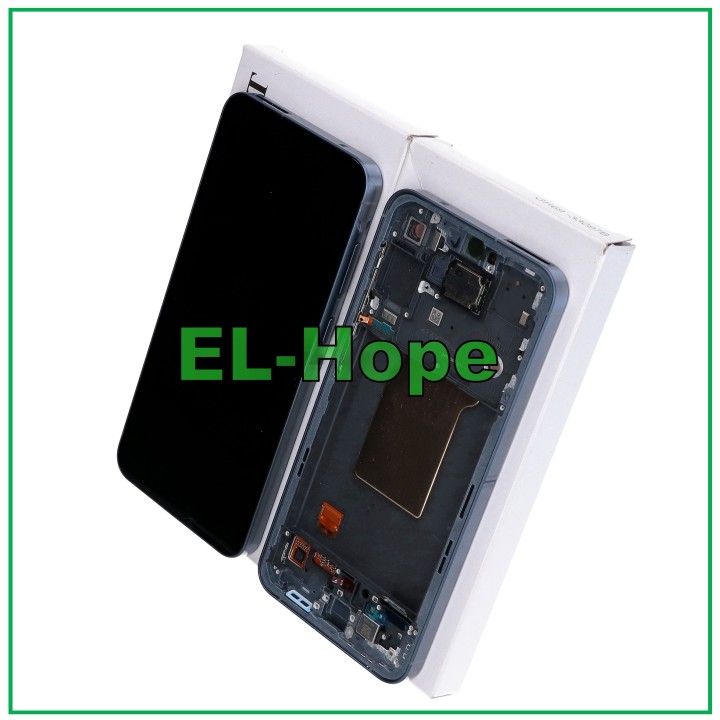 ORIGINAL TOUCH DISPLAY SAMSUNG A55 5G 2024 SM-A556 FRAME BLACK NAVY GH82-34305A