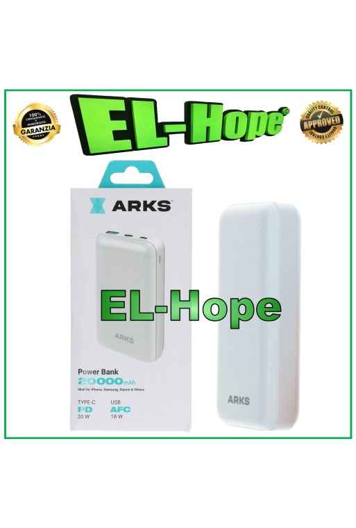 POWER BANK PORTABLE CHARGER 20000 mAh TYPE C 20W USB 18W FAST CHARGING