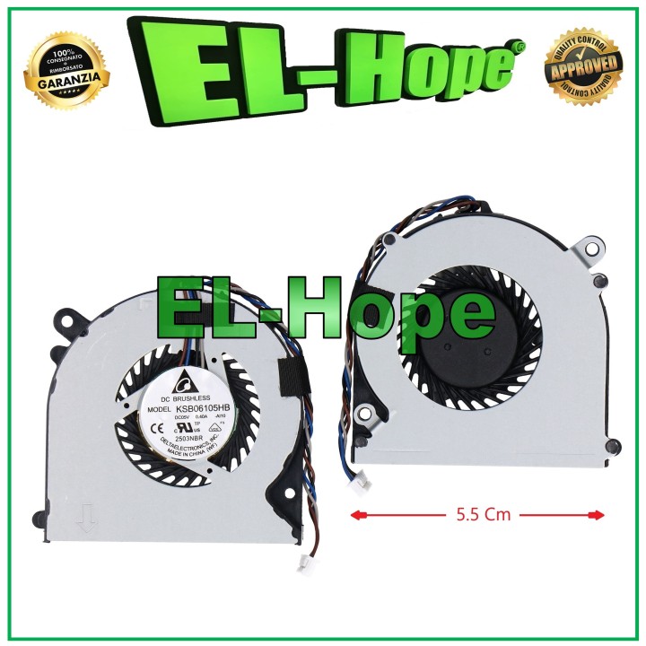 CPU FAN KSB06105HB FOR HP 260 G1 260 G2 VERSION 5.5Cm 795307-001 4 PIN