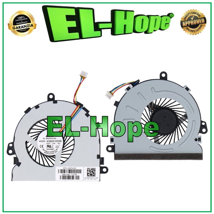 CPU FAN L20474-001 FOR HP 15-DA 15-DB 15-DR 250 255 G7 NOTEBOOK 4 PIN