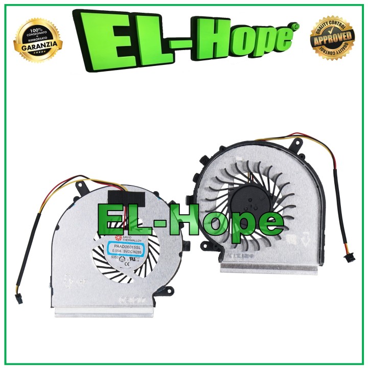 FAN CPU PAAD06015SL NOTEBOOK ACER MSI GE62 GE72 PE60 PE70 GL62 GL72 3PIN