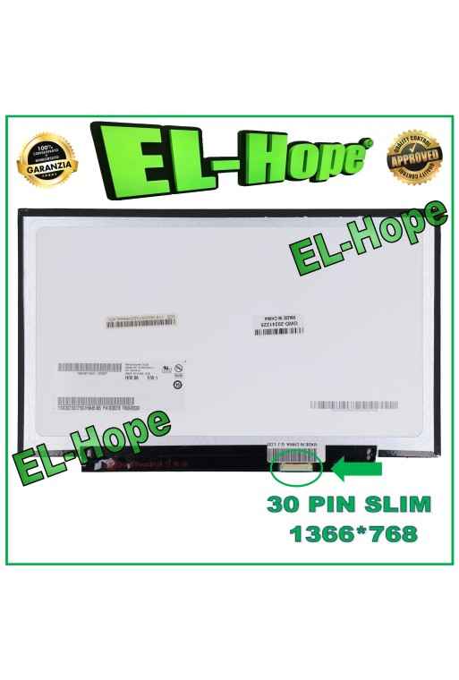 DISPLAY B125XTN01.0 LCD NOTEBOOK 12.5 30 PIN SLIM 1366*768 HD LED SCREEN