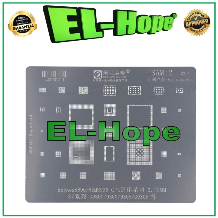 STENCIL LAYER REBALLING EXYNOS 8890 AMAOE SAM2 FOR SAMSUNG S7 SM-G930F MSM8996