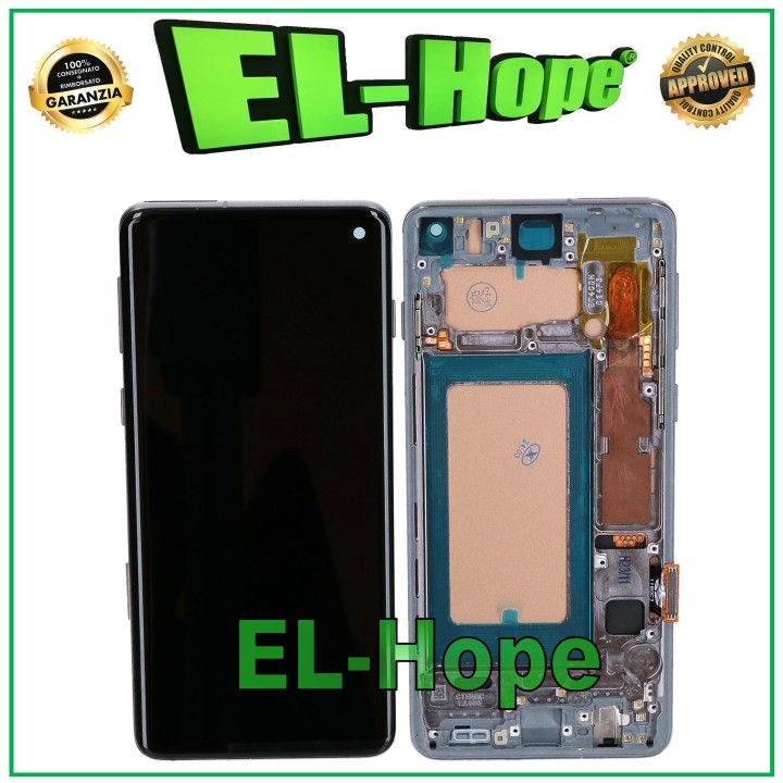 TFT FRAME LCD DISPLAY FOR SAMSUNG GALAXY S10 SM-G973F TOUCH SCREEN WHITE GLASS