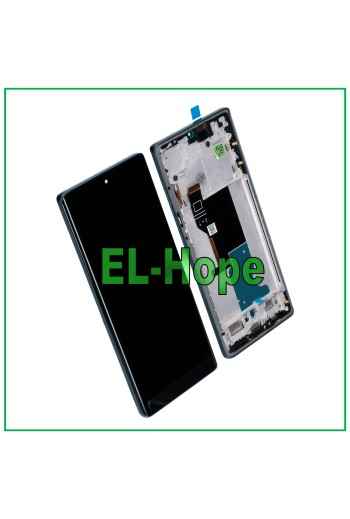 OLED DISPLAY FOR MOTOROLA MOTO EDGE 50 FUSION LCD TOUCH SCREEN BLUE FRAME SCREEN