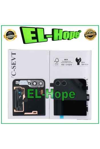 ORIGINAL SAMSUNG GALAXY Z FLIP 5 SM-F731B BLACK UPPER LCD REAR GLASS