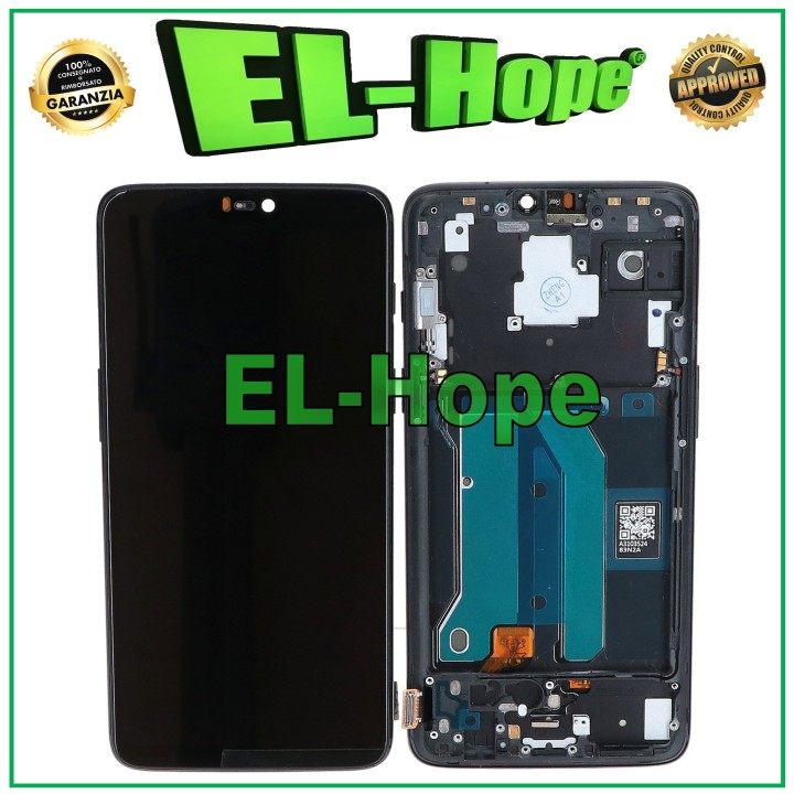 OLED LCD DISPLAY + FRAME FOR ONEPLUS 6 A6000 A6003 TOUCH SCREEN BLACK GLASS