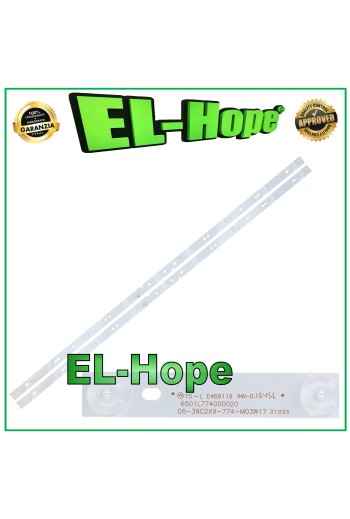 KIT OF 2 9 LED STRIP BARS FOR 39 TV AKAI 06-39C2X9-774-M03W17 6501L774000020 