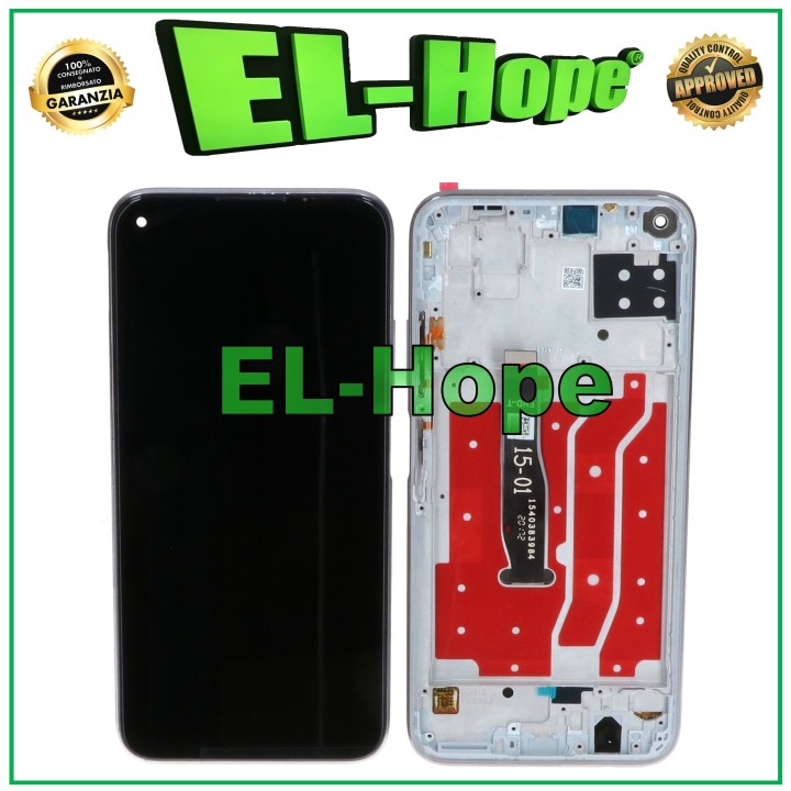 LCD DISPLAY + FRAME FOR HUAWEI P40 LITE JNY-L21A LX1 TOUCH SCREEN SILVER GLASS