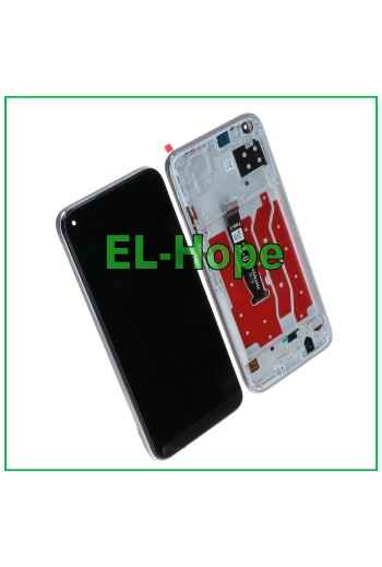 LCD DISPLAY + FRAME FOR HUAWEI P40 LITE JNY-L21A LX1 TOUCH SCREEN SILVER GLASS
